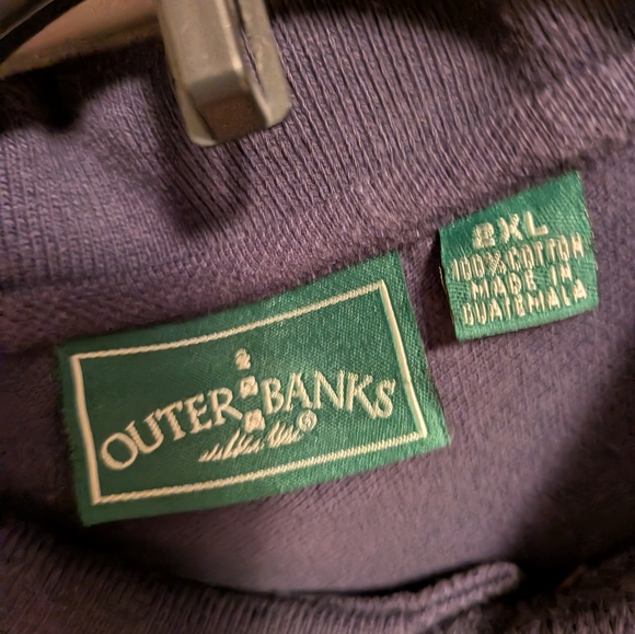 Outter Banks Mens Short Sleeve Polo Samuel Adams 2XL XXL Navy Blue - Picture 3 of 4